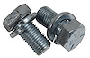K1521 Crankshaft Pulley Bolts, 1969-1982 Chevy Corvette, W/Lock Washers