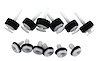 K1523 Inner Door Panel Retainer & Grommet 12 Piece Set, 1997-2013 Chevy Corvette - image 1