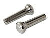 MA14403 Door Lock Knobs, 1968-1973 Ford Mustang, Chrome - image 1