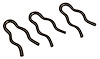 MA16309 Parking Brake Cable Retaining Clips, 1967-1973 Ford Mustang, 3 pieces - image 1