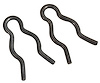 MA16340 Clutch & Brake Pedal Shaft Clips, 1964-1966 Ford Mustang, 2 pieces - image 1