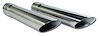 X2000 Exhaust Extensions, 1963-1967 Chevy Corvette, Stainless Steel 2 in. Dia - image 1