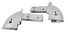X2022 Armrest Chrome Ends, 1958-1961 Chevy Corvette - image 1