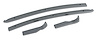 X2068 Natural Finish Rear Quarter Panel Retainer Set, 1968-1969 Chevy Corvette, Convertible - image 1