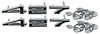 X2075 Hood Numbers, 1967-1969 Chevy Corvette, 427, 6 Piece Set W/Speednuts - image 1