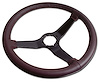 X23936 Reproduction Steering Wheel, 1980-1980 Chevy Corvette, Claret Leather W/Black Spokes - image 1