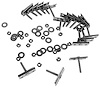 X2436 Bumper Retainers, 1973-1982 Chevy Corvette, Front/Rear Stainless Steel 18 Piece - image 1