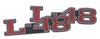 X2520 Emblems, 1973-1979 Chevy Corvette, Hood L-48 - image 2
