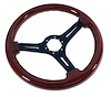 X2575 Mahogany Steering Wheel W/Black Spokes, 1968-1982 Chevy Corvette - image 1