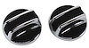 X2609 Door Lock Knobs, 1968-1977 Chevy Corvette, Inside, Reproduction - image 1