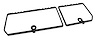 X2649 Rear Compartment Unit Door Frames, 1979-1982 Chevy Corvette, Unpainted 2 Piece Set - image 1
