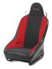 560012 Standard PROSeat w/Fixed Headrest, Black with Black Fabric Center and Red Side Panels, Black Band w/BRS Stitch Pattern - image 1