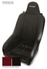 561012 Standard PROSeat w/Fixed Headrest, Black w Black Fabric Removable Cushion, Red Side Panels, Black Band w/BRS Stitch - image 3