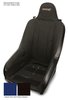 561013 Standard PROSeat w/Fixed Headrest, Black with Black Fabric Removable Cushion, Blue Side Panels, Black Band w/BRS Stitch - image 3