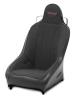 564214 2 in. WIDER PRO 4 Seat w/Fixed Headrest, Black with Black Fabric Center and Side Panels, Black Band w/BRS Stitch Pattern - image 1