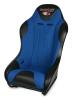 568033 2 in. WIDER 3G Seat w/DirtSport Stitch Pattern, Black with Blue Fabric Center and Blue Side Panels, Black Band - image 1