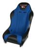 572023 1 in. WIDER 3G-4 Seat w/DirtSport Stitch Pattern, Black with Blue Fabric Center and BlueSide Panels, Black Band - image 1