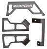 624407 Adapter Kit, 2007-2018 Jeep JK, Rear Seat Mounting Bracket- Bench/Buckets-4 Door, Black - image 1