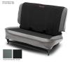 702747 Fold & Tumble Seat Slip Covers, 1965-1995 Jeep , MasterCraft w/BRS Stitch, Smoke w/Black Center & Gray Side Panels