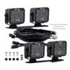 BNLT-BR-21-DT4FU Borne Off-Road Direct-Fit Ford Bronco Ditch Light Set (4) 3X3 Flood Upfit - image 2