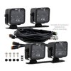 BNLT-BR-21-DT4SU Borne Off-Road Direct-Fit Ford Bronco Ditch Light Set (4) 3X3 Spot Upfit - image 3