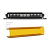 BNLT-COV-SS10YL Borne Off-Road Light Bar Cover Single Row 10 In. Amber - image 4