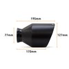 MMEXH-TIP-MOPARBK Exhaust Tips Black 5in Outlet Dodge Charger V8 2015-2024 - image 2