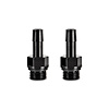 MMFT-M16-38BK Hose Barb Fittings, 16 mm x 1.5 to 3/8 in., Aluminum, Black - image 1