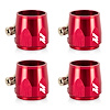MMHXF-06-4-RD -6AN Hex Hose Finisher Clamp Set - image 1