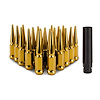 MMLG-SP1215-20GD Spiked Lug Nuts, M12x1.5, 20-PC Set, Gold - image 1