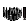 MMLG-SP1415-24BK Spiked Lug Nuts, M14x1.5, 24-PC Set, Black