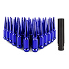 MMLG-SP1415-32BL Spiked Lug Nuts, M14x1.5, 32-PC Set, Blue - image 1