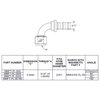 MMFT-PL-6180 Push-Lock Fitting -6AN 180-Degree - image 2