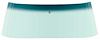 03100C Front Windshield Glass 1969-70 Mustang Fastback; Tinted With Blue/Green BAnd - image 1