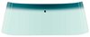 03100C Front Windshield Glass 1969-70 Mustang Fastback; Tinted With Blue/Green BAnd - image 3