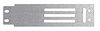 04410G 1967 Mustang; Heater Control Panel Insert; Brushed Aluminum; Lower - image 1