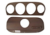04410N 1969-70 Mustang; Deluxe Dash Insert Set; Walnut Woodgrain; 2 Piece Set - image 1