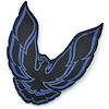 10034410 1985-90 Firebird Trans Am, Formula, SE, Rear Panel Bird Emblem, Blue - image 1