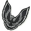 10034413 1985-90 Firebird Trans Am, Formula, SE, Rear Panel Bird Emblem, Silver - image 1