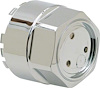 10097582 Center Cap Aluminum Wheel 1962-87 Alloy Wheel; Chrome; for Zero Offset - image 1