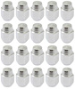 1012J 1964-73 Mustang; Acorn Wheel Lug Nut ; Chrome; 1/2 in.- 20, 1-1/4 in. Tall ; OE Style ; Set Of 20 - image 1