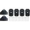 10182F 1964-66 Mustang; Rocker Molding Installation Clip Set; Per Side - image 2