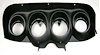 10838P 1969 Ford Mustang; Dash Guage Bezel; Black Textured - image 1
