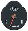 10883AR1 Temperature Gauge 1964-65 Mustang; - image 1