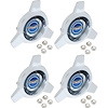 1130-4S 1965-66 Deluxe Blue Wire Wheel Spinner Set - image 1
