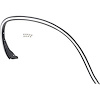 12376664 1998-02 Chevrolet S10 Truck, Wheel Well Opening Molding, Rear RH - image 1