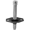 13032D Ford; Headlight Adjustment Screw and Nut Assembly; 1/4 in.-28 x 2 in. - image 1