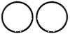 13064N Headlamp Door Bezel Set-1971-72 Ford Mustang; LH and RH Sides - image 1