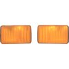 13200P 1975-78 Ford Mustang II; Park Lamp Lens Assembly; Amber with Gaskets; Pair - image 2