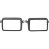 13210E 1975-78 Ford Mustang II; Park Lamp Bezel Set; Die-Cast; Black; Paintable; LH and RH - image 2
